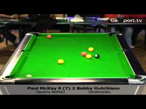 Paul McKay v Bobby Hutchison UPC 8-Ball Championships 2009 - Last 128