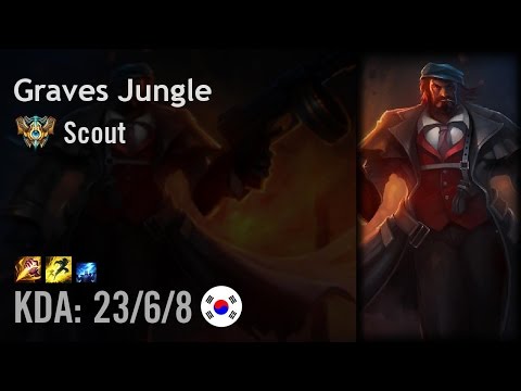 Graves Jungle vs Gragas - Scout - KR Challenger Patch 6.15