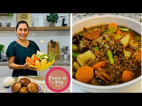 Mejora tu Salud POTAJE DE LENTEJAS Poderosa SOPA Nutritiva y Fácil. Pierde Peso | Cocina de Addy