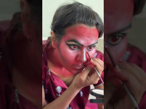 Kali Mata Makeup #kali #kalimata #kalimaa #makeup #shortsfeed