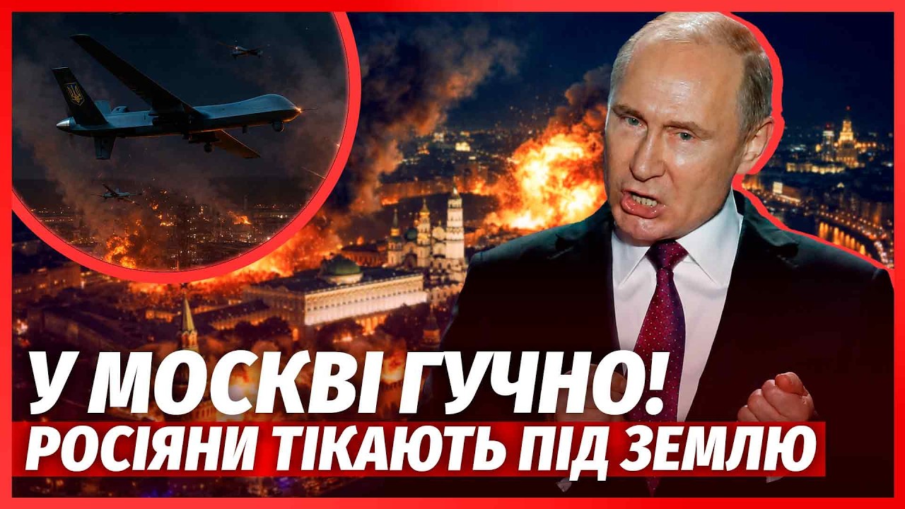 🔥ЩОЙНО! ПОТУЖНІ ВИБУХИ У МОСКВІ. 44 ПРИЛЬОТИ ЗА ДВІ ГОДИНИ. Колапс по ВСІЙ РОС