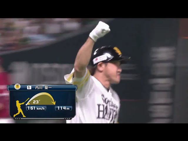 【7回裏】CS男が魅せまくり!! ホークス・内川聖一 弾丸ライナーの一発で勝ち越し!! パーソル CS パ 1st 2019/10/7 H-E