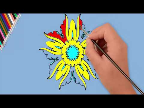 flower coloring ideas for kids