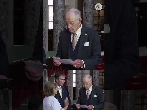 Darline Graham Nordone sworn in by Sen. Chuck Grassley