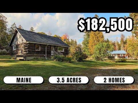 Ultimate Maine Living: Buy ONE, Get ONE Free! 2 Homes on 3 Acres