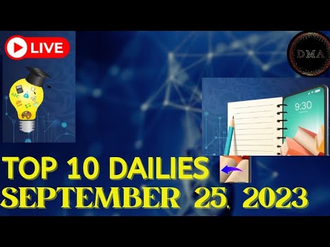 TOP 10 DAILIES___SEPTEMBER 25, 2023 #education #youtube #news #today #viral #English #upsc