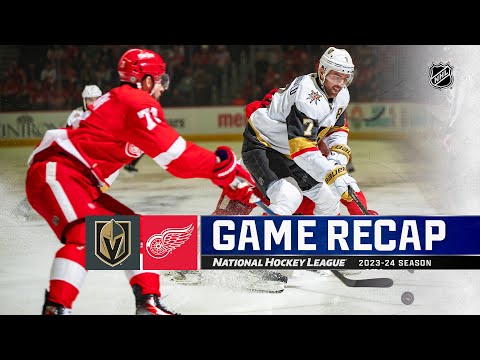 Golden Knights @ Red Wings 1/27 | NHL Highlights 2024