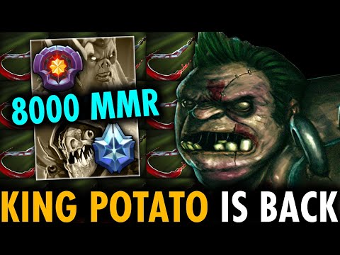 SORRY 8000 MMR MASTER TIER NECRO!! King Potato Pudge is BACK!!! 100% INSANE HOOKS | Genius Pudge