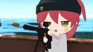 全然あたらない赤井みこち【さくらみこ/大空スバル/白上フブキ/大神ミオ/ホロライブ切り抜き】【3Dアニメ】