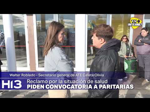 Reclamo de ATE en Cañadón Seco.