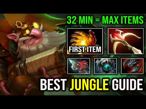 BEST JUNGLE & FARM GUIDE 1st Item Midas Sniper 32 Min Max Items Vs Tank Enemy Heroes Dota 2
