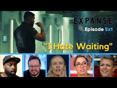 Reactors' Reaction to the AMOS BURTON Shower Fight | "I Hate Waiting" | The Expanse S05E01 Exodus