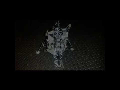 Metal earth Apollo Lunar Module making of time laps
