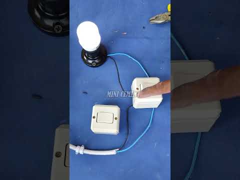 Installation of 1 lamp 2 switches