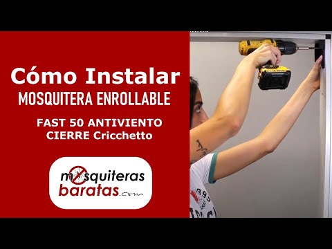 Cómo instalar mosquitera enrollable Antiviento Fast50 cierre Cricchetto