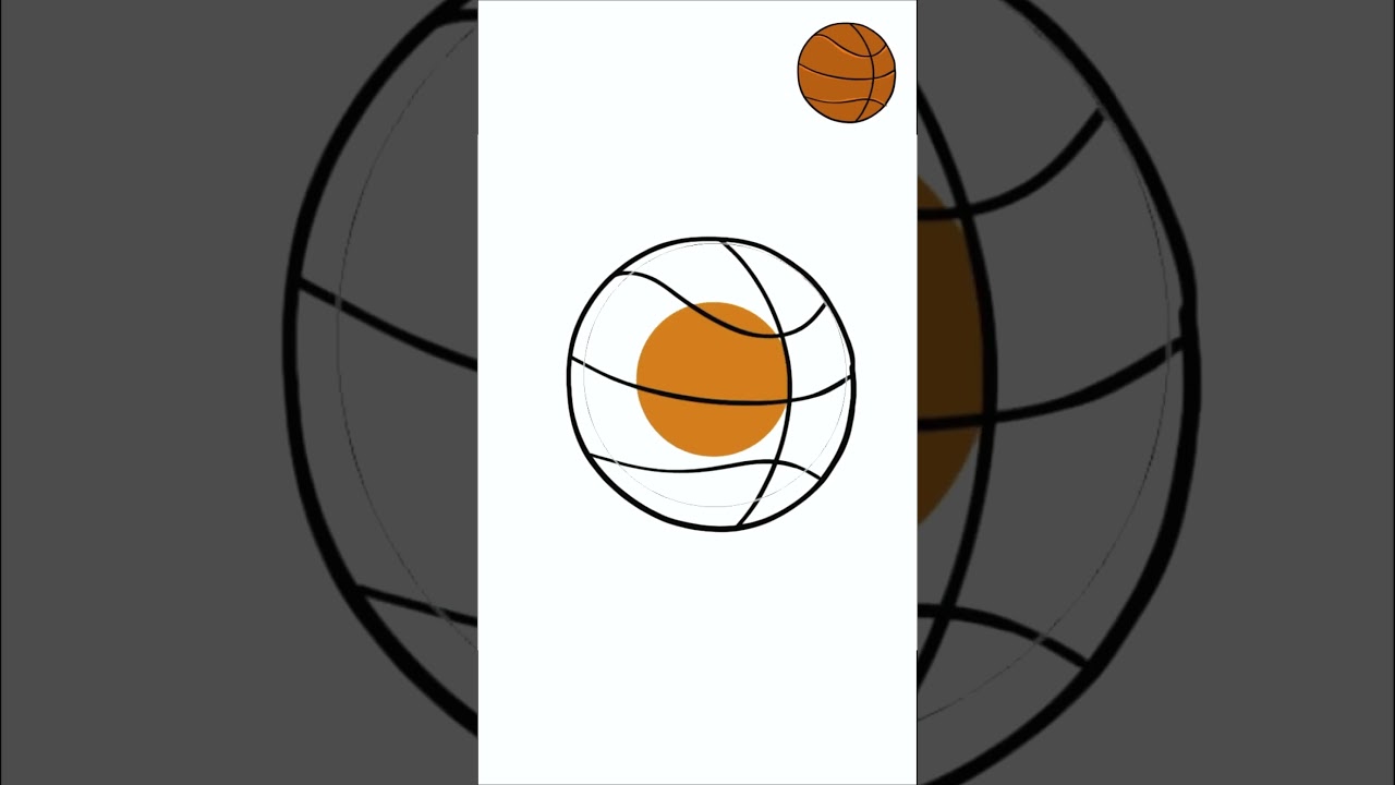Draw the fastest most realistic Basketball 🏀 #nba  #basketball