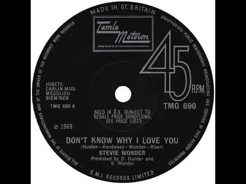 UK New Entry 1969 (57) Stevie Wonder - Don't Know Why I Love You