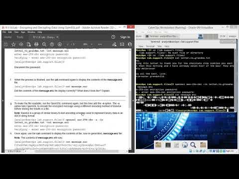 9.1.1.6 Lab - Encrypting and Decrypting Data Using OpenSSL