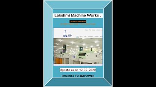 LMW Textile Machine Breakout 12 09 2020