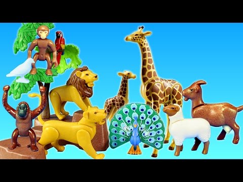 Playmobil City Life Toy Wild Animals Large Zoo Building Sets Videos
