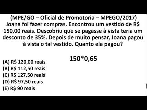 #24 - Porcentagem - Questão de concurso