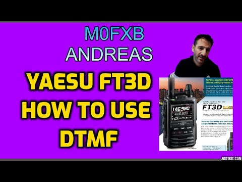 Yaesu FT3d How to use DTMF
