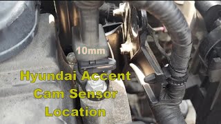 hyundai accent cam sensor location 2010