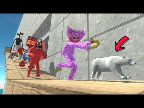 Run Down the Deadly Slope | Escape the Creepy Monster! - Animal Revolt Battle Simulator