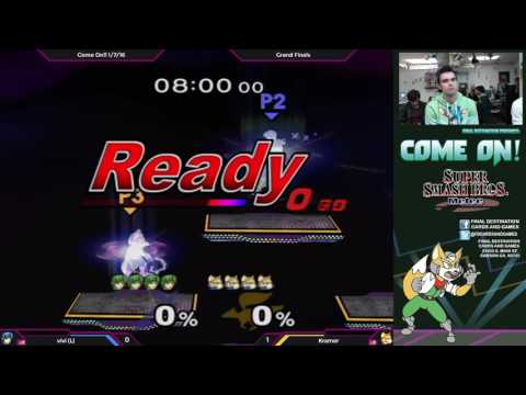 Come On!! 1/7/16 - Vivi (Marth) vs. Kramer (Fox) - SSBM Grand Finals