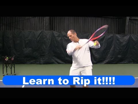 Tennis Instruction :Racquet Acceleration - Learn to Rip it!