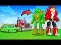 JJ And Mikey Become TRANSFORMERS Maizen Minecraft Animation