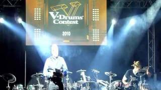 Andrew Faletti at the Roland V-Drum Finals in Las Vegas