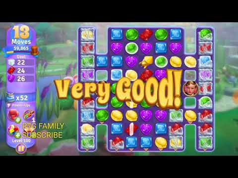LEVEL 100 Willy Wonka’s Sweet Adventure NEW Zynga chocolate match 3 game बच्चे