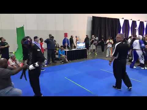 Houston Thomas vs Leclerc - Point Fighting - Dixieland Nationals Sport Karate Tournament