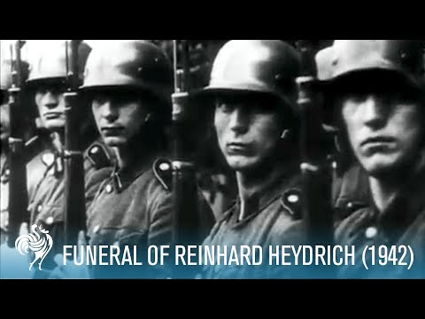 Funeral Of Nazi SS Reinhard Heydrich aka Butcher of Prague (1942) | British Pathé