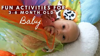 How to entertain a 3-6 MONTH OLD BABY | FUN ACTIVITIES to do with a baby