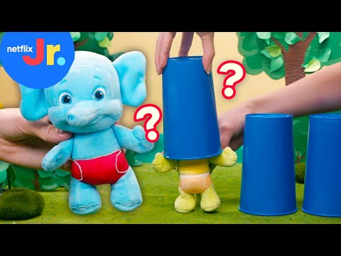 Mystery Cup Game! Find the Hiding Word Party Friend | Netflix Jr