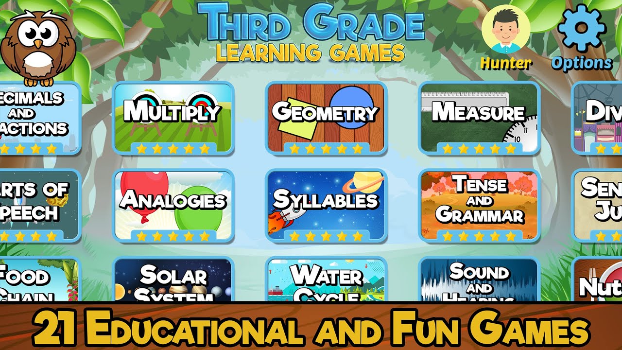 Third Grade Learning Games - App Preview (2021)