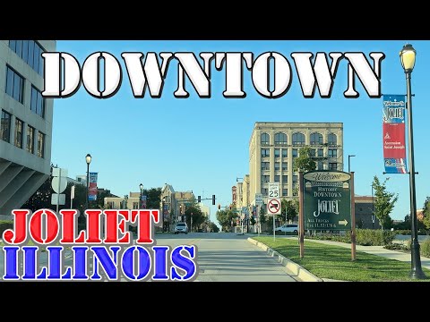 Joliet - Illinois - 4K Downtown Drive