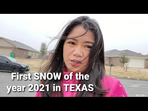 First SNOW of the Year 2021|| Gainesville, TX