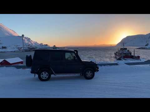 Roadtrip zum Nordkap in der Mercedes G Klasse. Finnland-Norwegen Schnee & Offroad