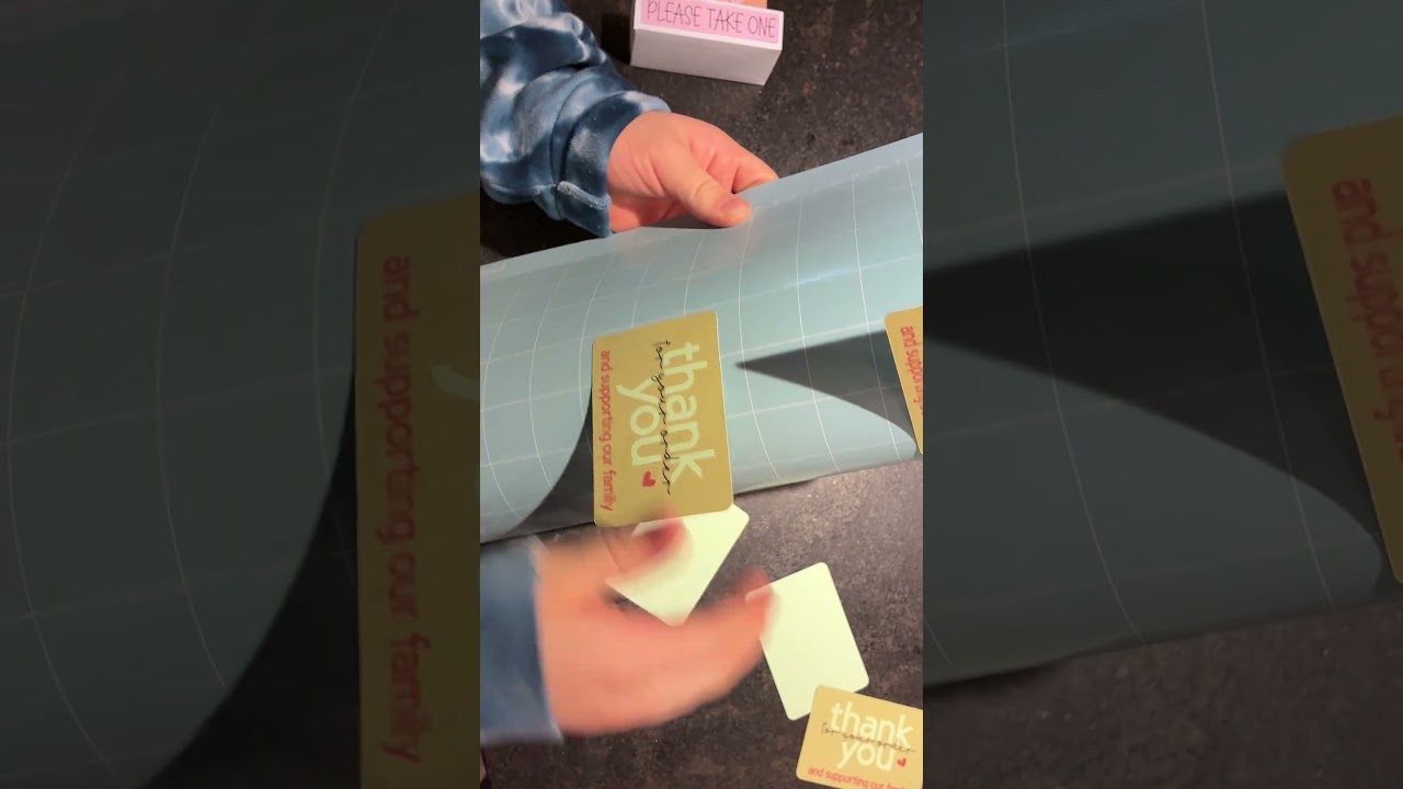 Etsy shop coming soon! Making ordering cards now! Can’t wait!!!! #satisfying #cricut