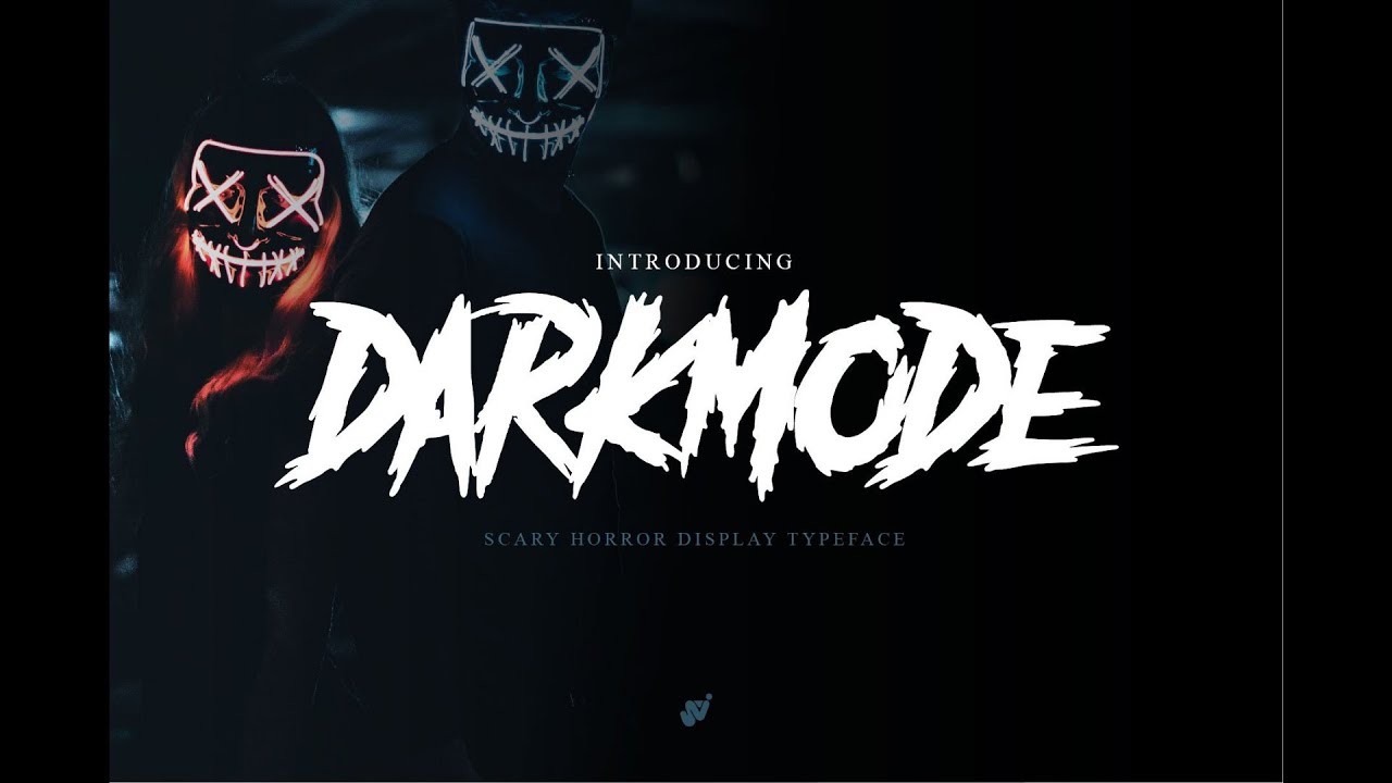 Darkmode Handwritten Font