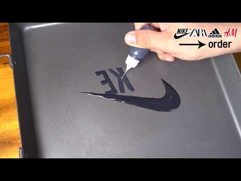 Brand logos with pancakes : NIKE , ZARA , ADIDAS , H&M