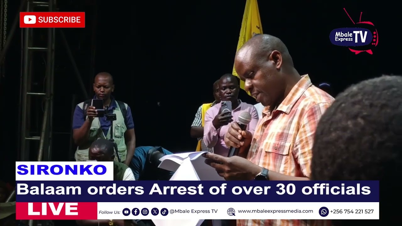 Over 30 district officials arrested in Sironko in Balaam's expose the corrupt operation