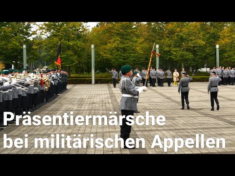 Wann wird welcher Präsentiermarsch bei einem Appell der Bundeswehr gespielt? Zeremoniell erklärt...