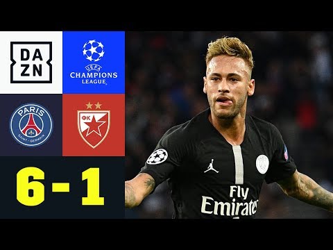 Marsmensch Neymar verzaubert Paris: PSG - Roter Stern 6:1 | UEFA CL | DAZN Highlights