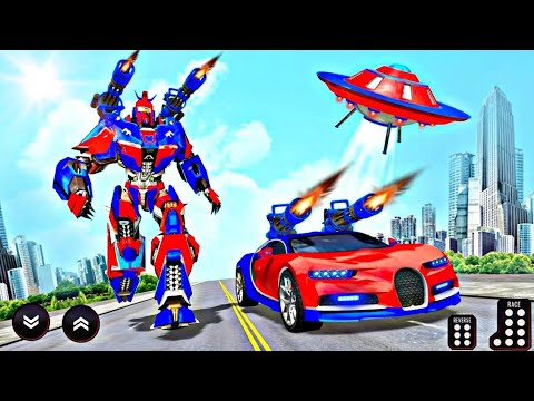 Optimus Prime Multiple Transformation Jet Robot Car Game 2020 - Android Gameplay