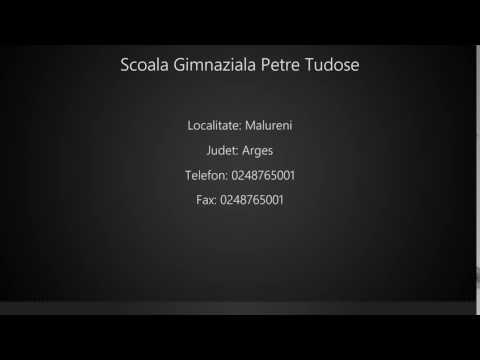 Scoala Gimnaziala Petre Tudose Malureni