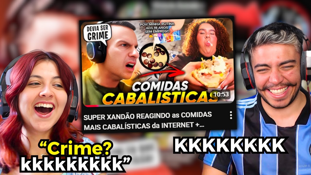 SUPER XANDÃO REAGINDO as COMIDAS MAIS CABALÍSTICAS da INTERNET + MEMES DO CHAT | REACT
